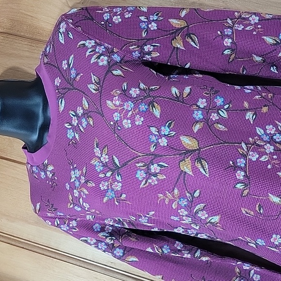 New Sundance Willowherb Thermal Knit Tee in Raspberry - Picture 6 of 14